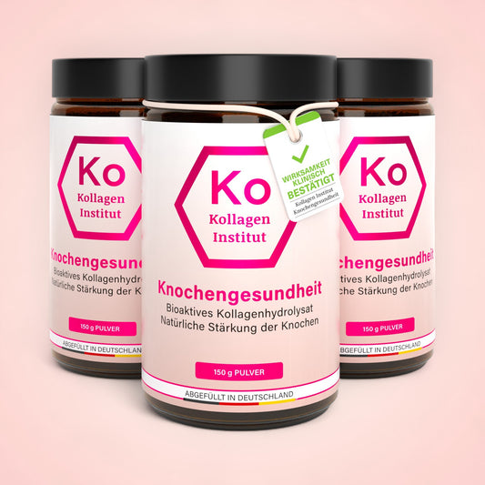Kollagen pulver für Knochen drei Gläser Vorteilsset x 3