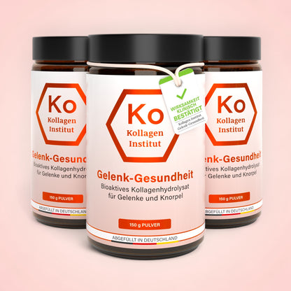 Gelenk-Gesundheit Kollagen pulver Vorteilsset x 3 Gläser