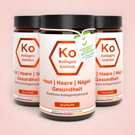 Haut, Haare, Nägel-gesundheit Kollagen pulver Vorteilsset x 3 Gläser