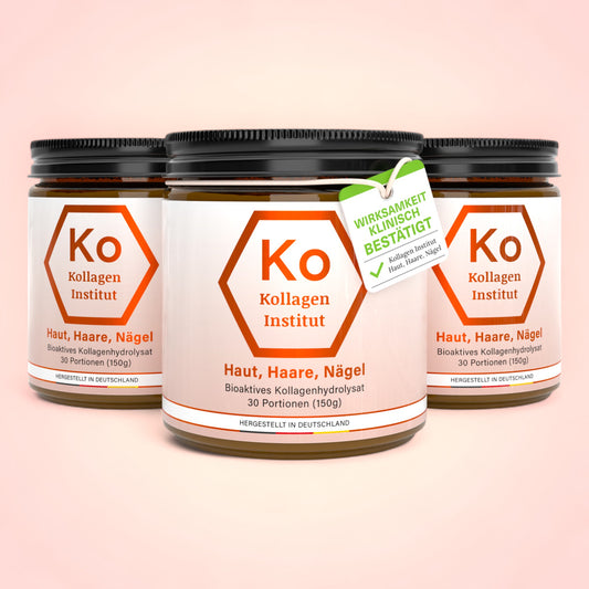 3 x Haut, Haare, Nägel Kollagen Pulver