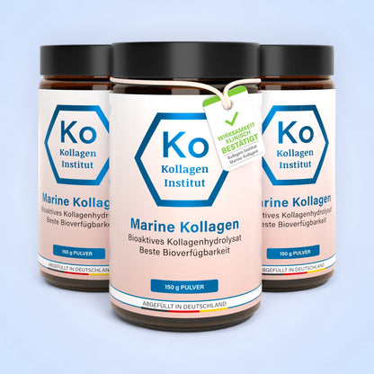 Marine Kollagen pulver Vorteilsset Gläser