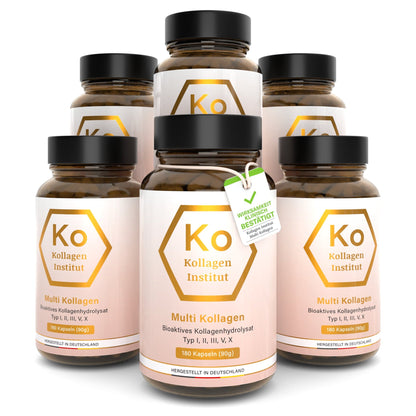 Multi Kollagen Kapseln Typ I, II, III, V, X