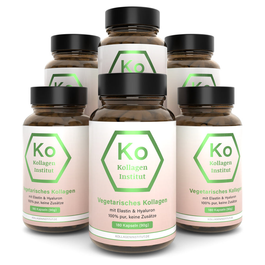 vegetarisches Kollagen sechs Gläser