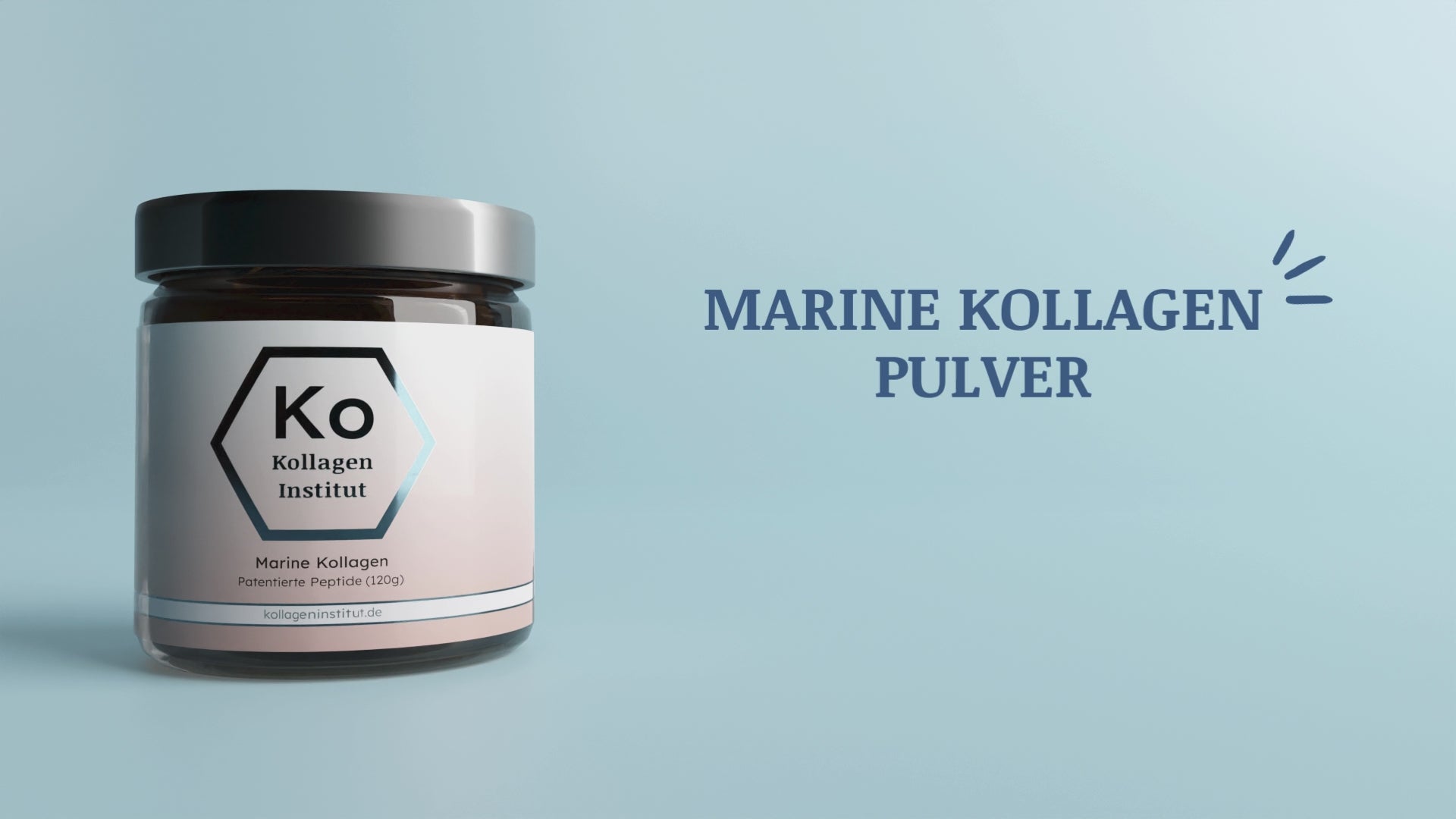 Charger la vidéo : Kollagen Institut Marine Kollagen Pulver