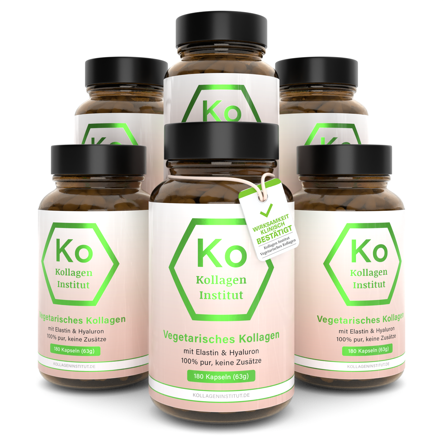 Vegetarian Collagen Complex with hyaluron and elastin for travel